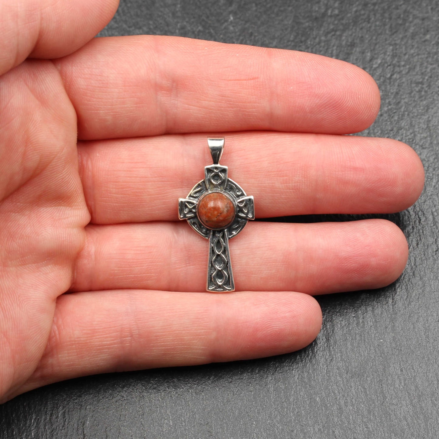 Lewisian Anhänger keltisches Kreuz Silber