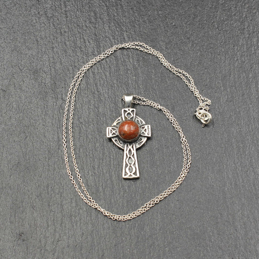 Lewisian Anhänger keltisches Kreuz Silber