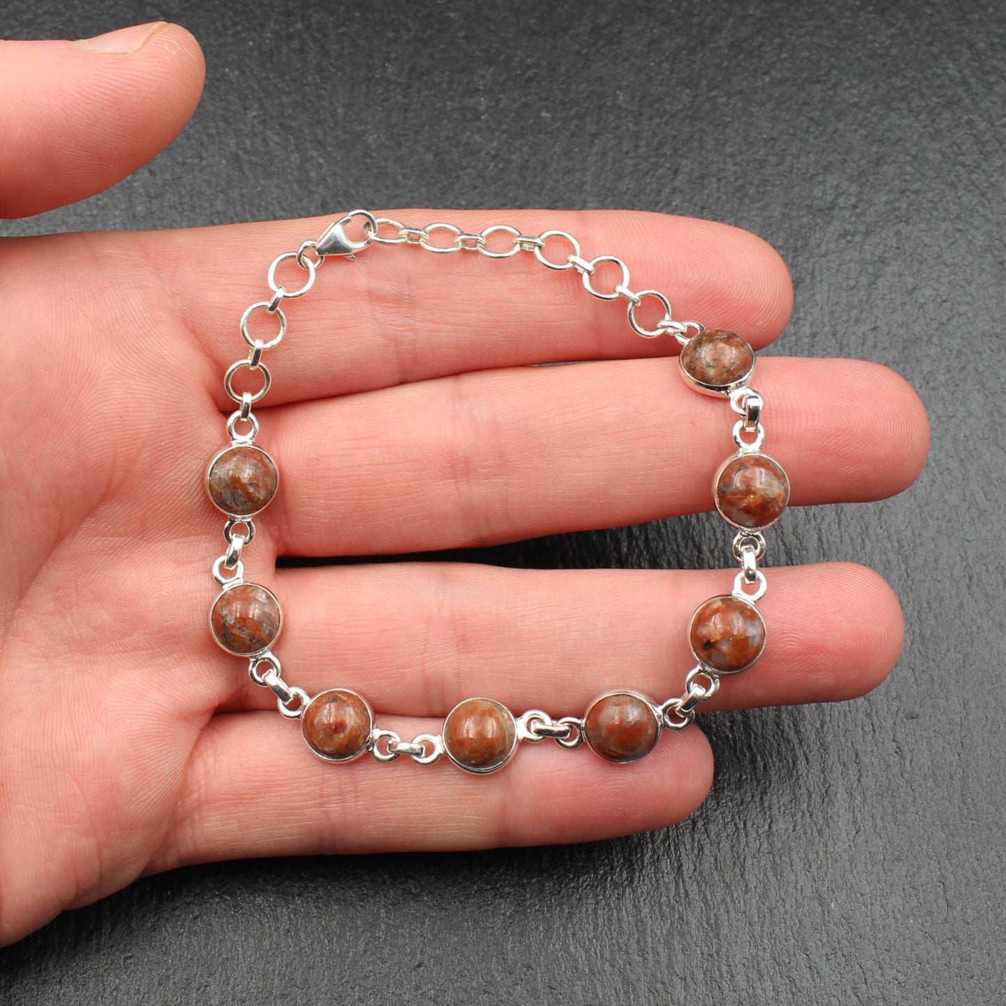 Schottischer Lewisian Silber Armband - Verstellbar