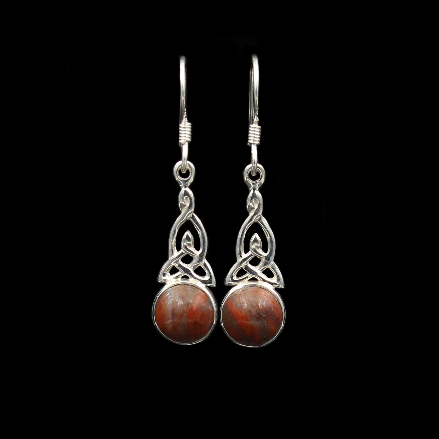 Keltischer Knoten Silber Ohrringe - Klein