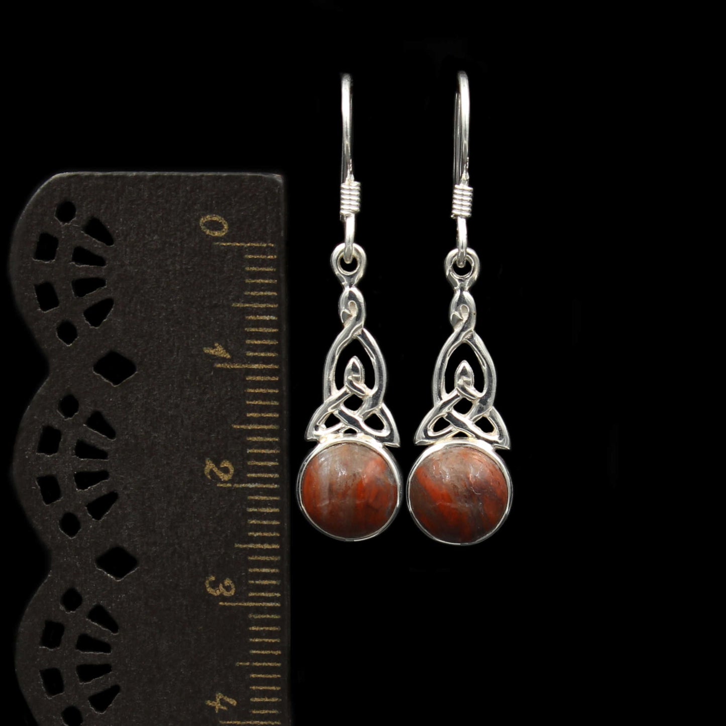 Keltischer Knoten Silber Ohrringe - Klein