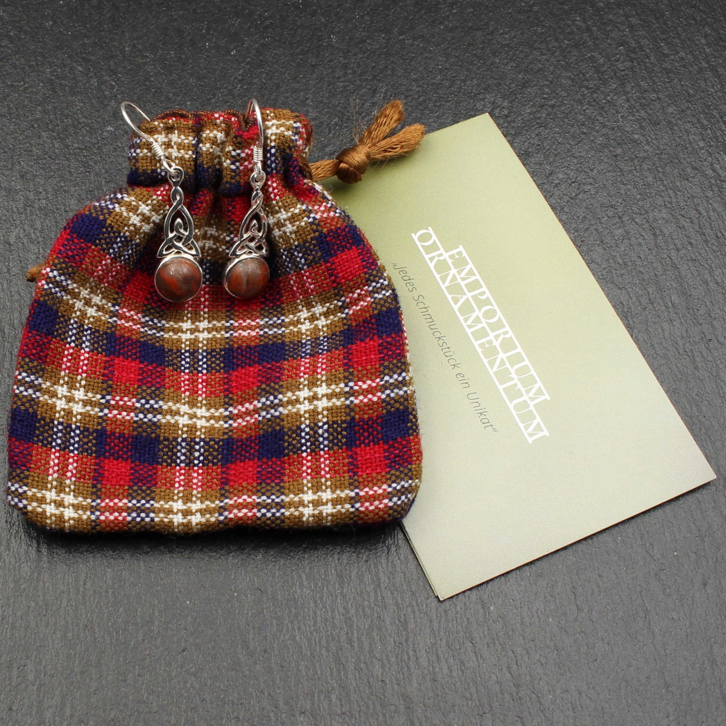 Keltischer Knoten Silber Ohrringe - Klein