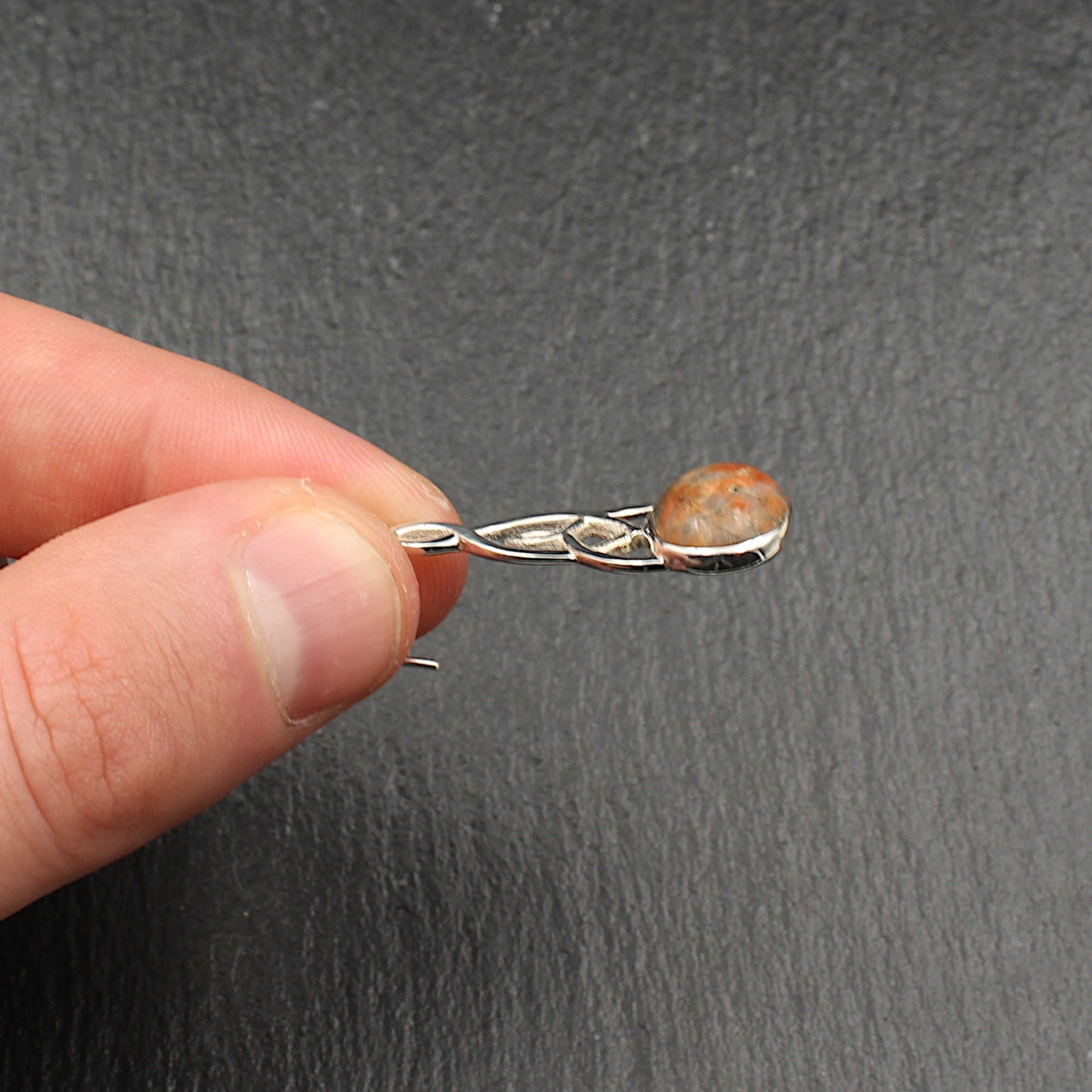 Keltischer Knoten Silber Ohrringe - Groß