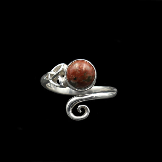 Keltischer Wirbel Ring - Silber - Verstellbar