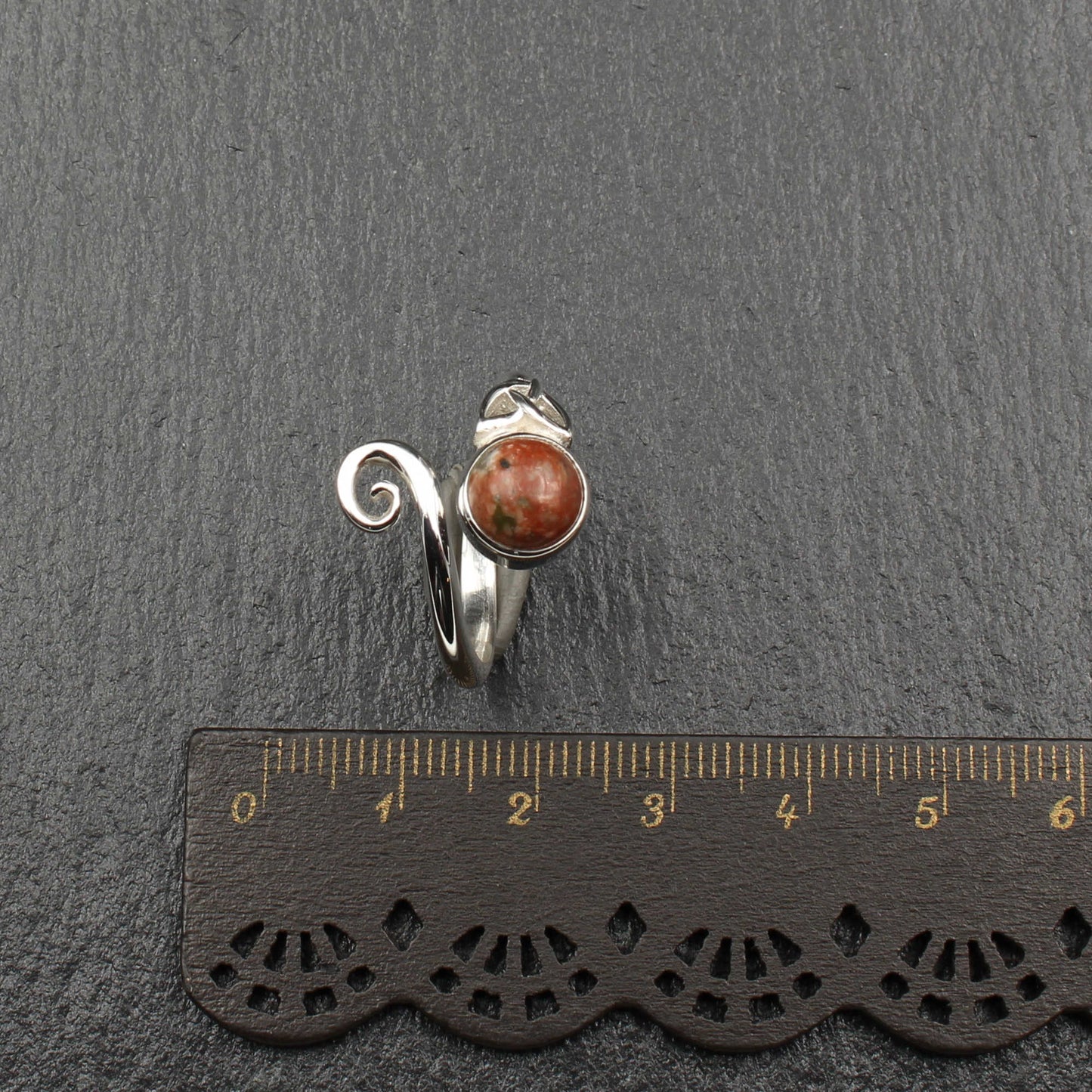 Keltischer Wirbel Ring - Silber - Verstellbar