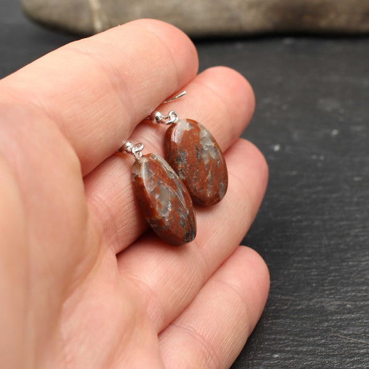 Schottischer Lewisian Gneis Ohrringe - Handarbeit