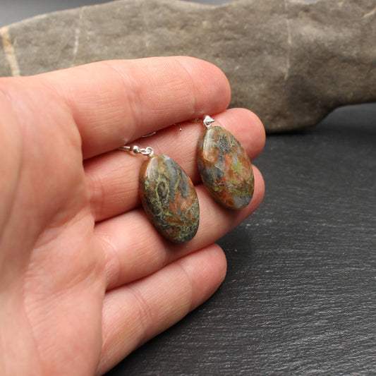 Scottish Lewisian Gneiss Earrings - Handmade