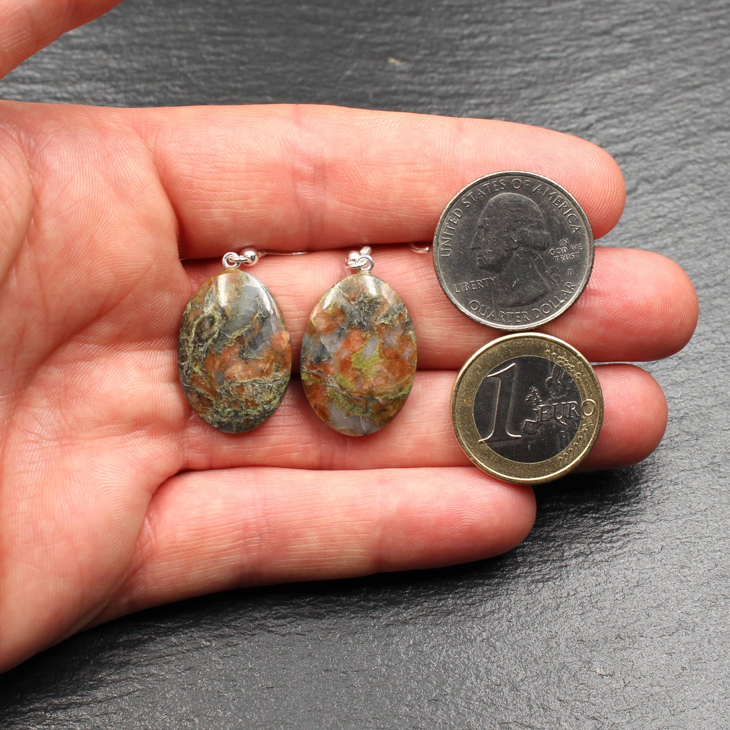 Scottish Lewisian Gneiss Earrings - Handmade