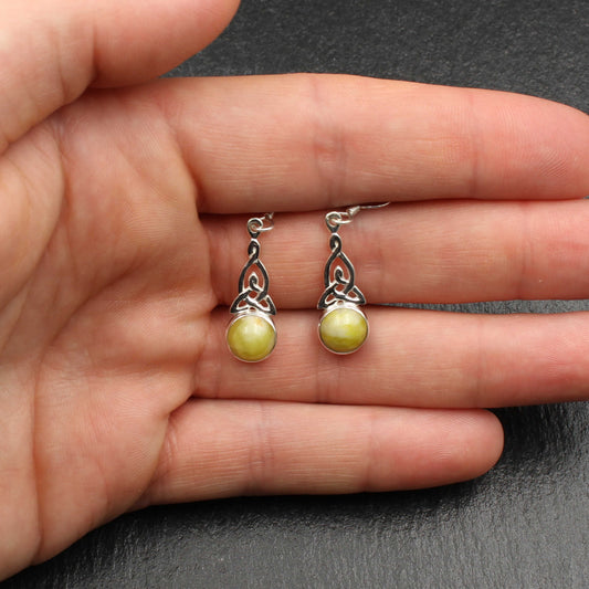 Keltischer Knoten Silber Ohrringe - Klein