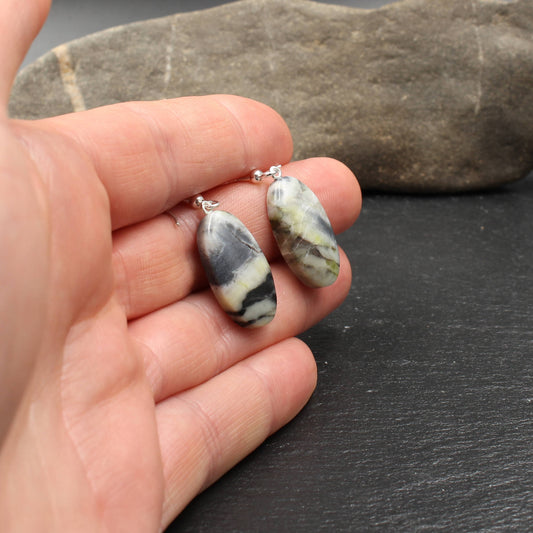 Schottischer Skye Marmor Ohrringe - Handarbeit