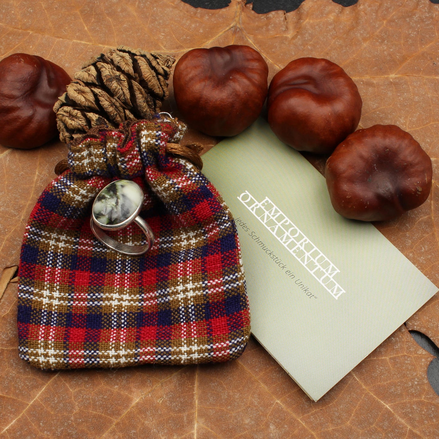 Schottischer Skye Marmor Silber Ring