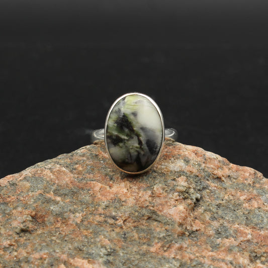 Schottischer Skye Marmor Silber Ring