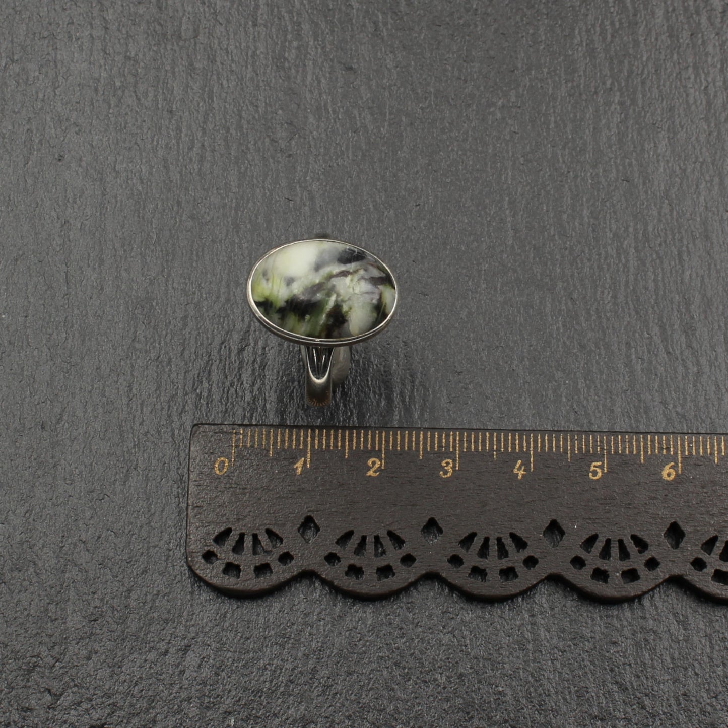 Schottischer Skye Marmor Silber Ring