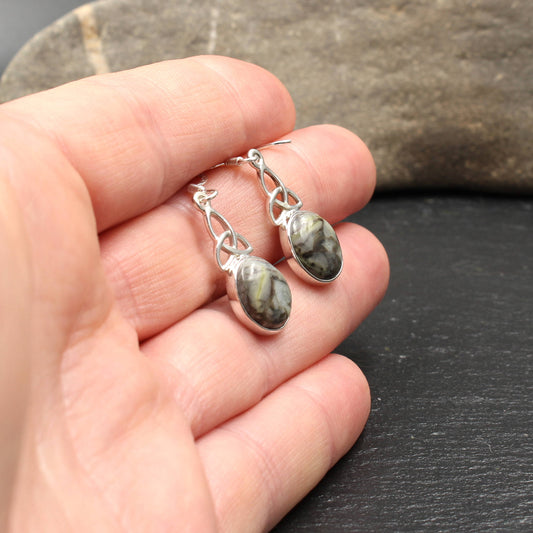 Skye Marmor - Keltischer Knoten Ohrringe