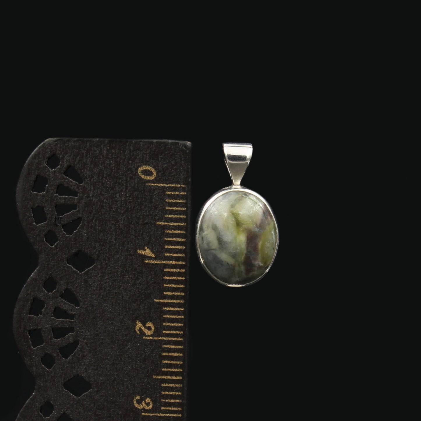 Schottischer Skye Marmor Silber Anhänger