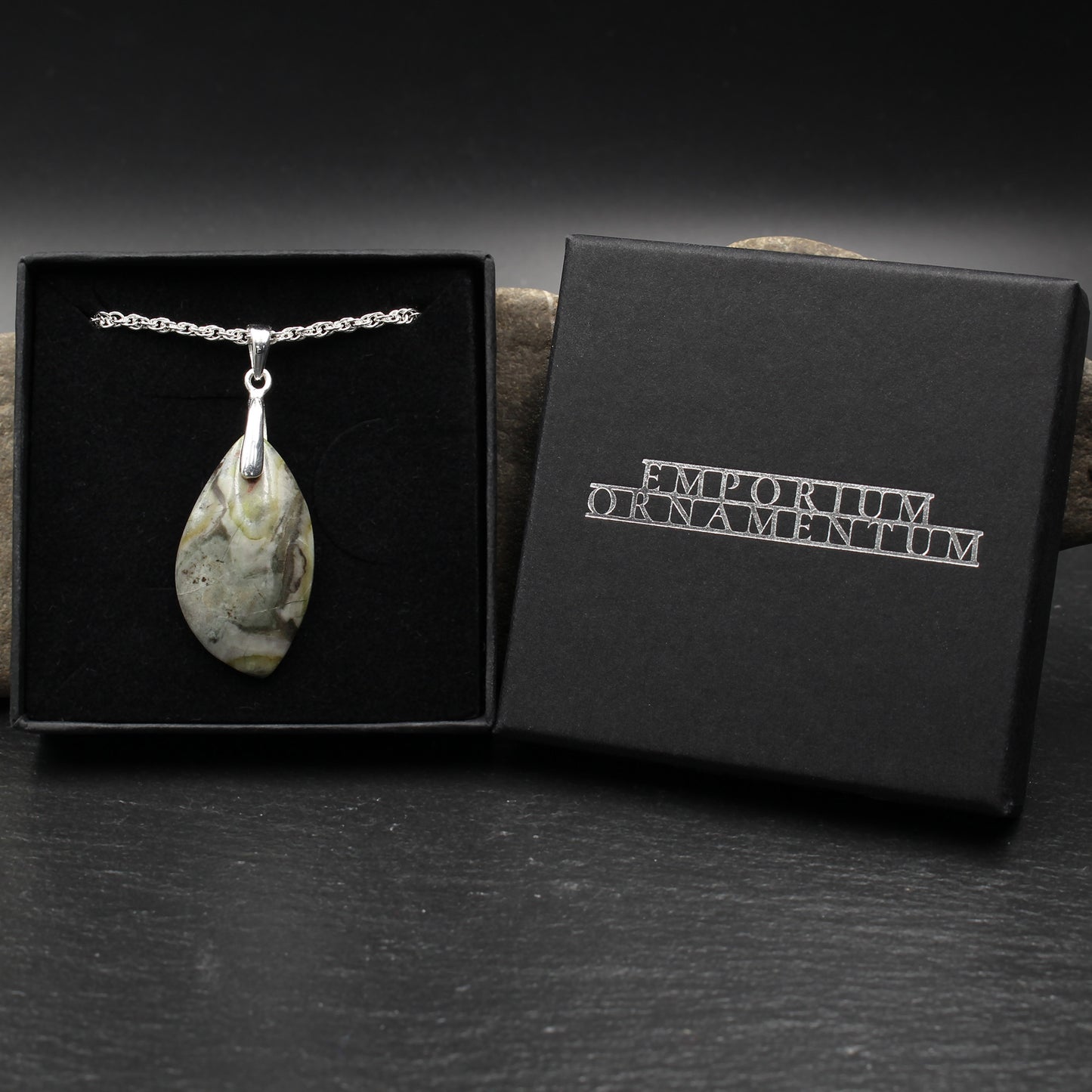 Scottish Skye Marble Pendant - Handmade