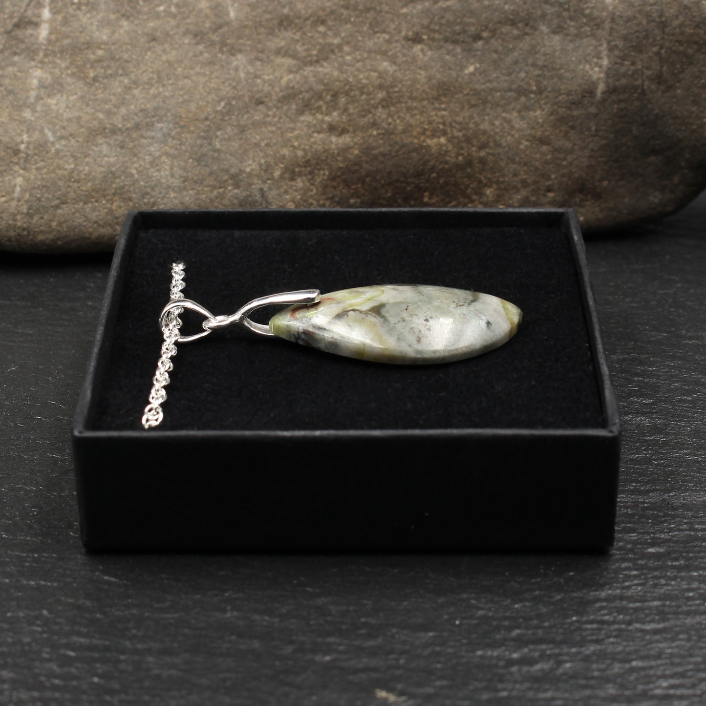 Scottish Skye Marble Pendant - Handmade