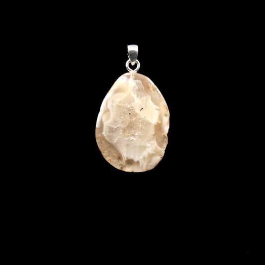 Achat Geode / Druse Anhänger - Handarbeit