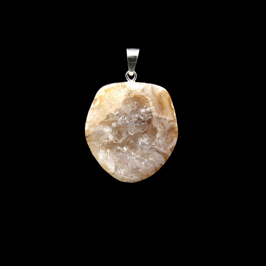 Achat Geode / Druse Anhänger - Handarbeit