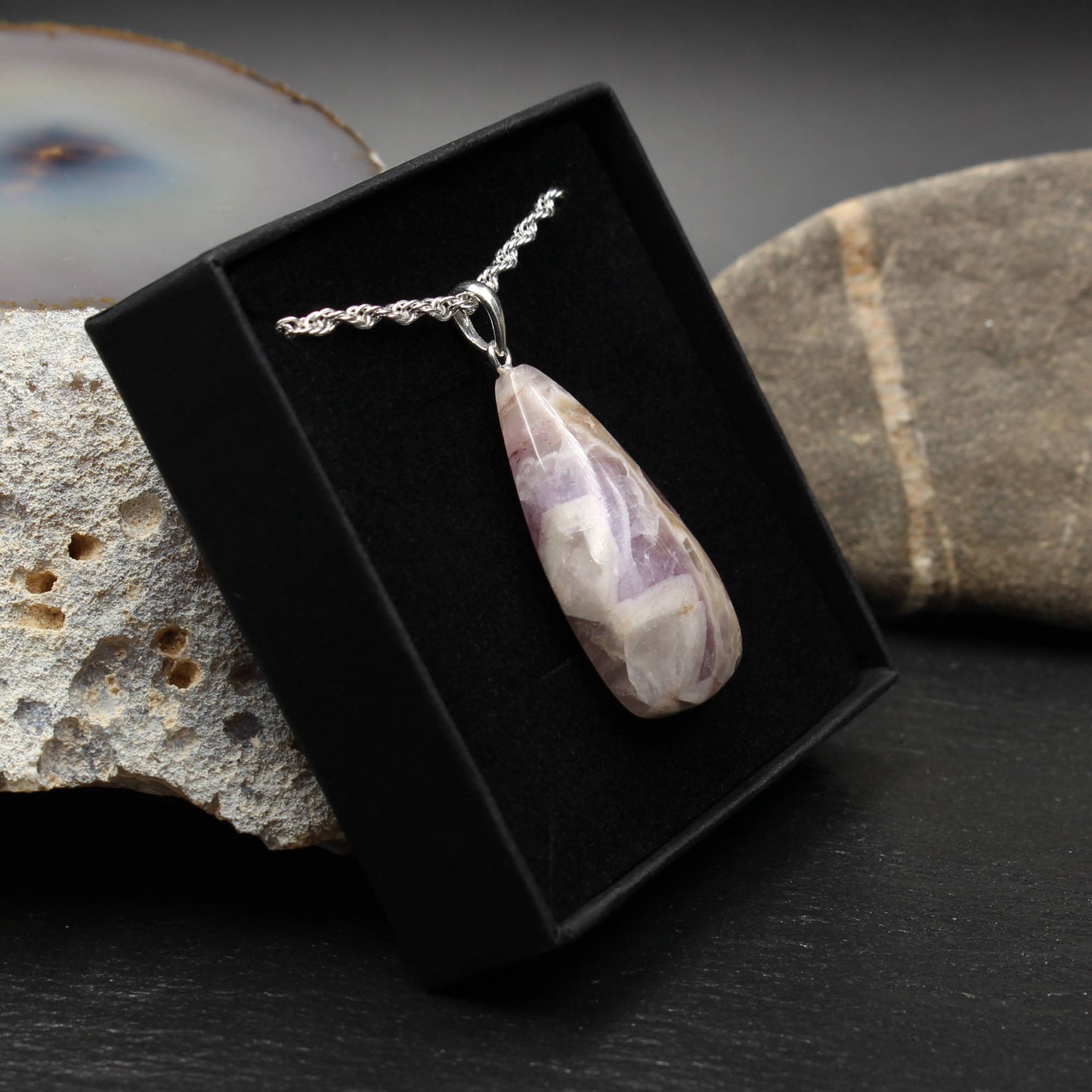 German Amethyst Pendant - Handmade