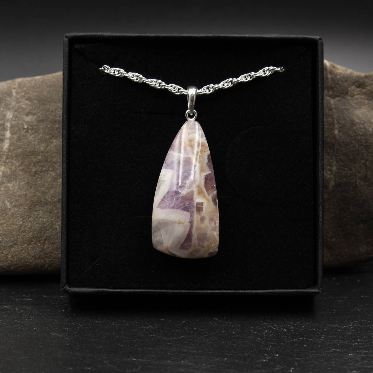 German Amethyst Pendant - Handmade