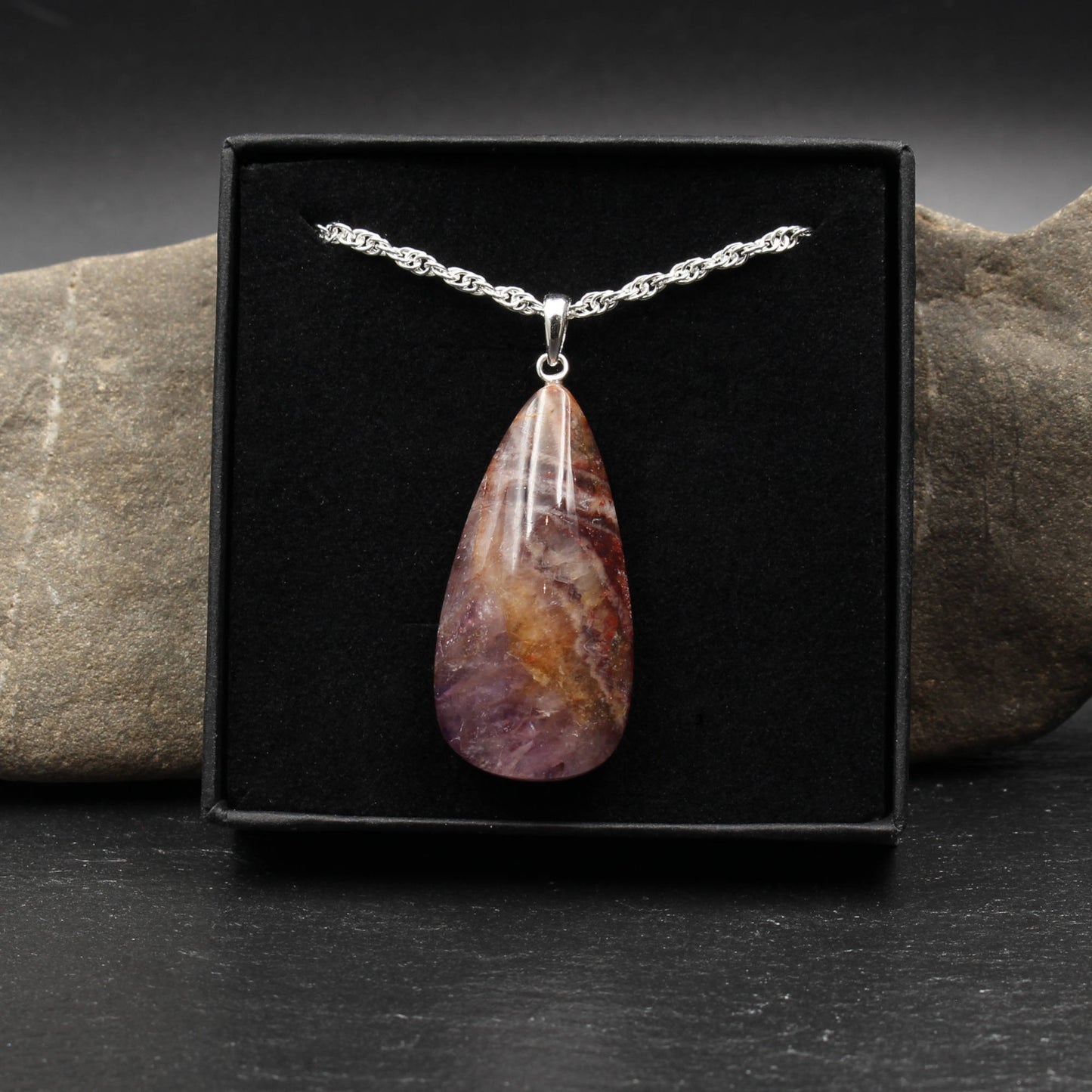 German Amethyst Pendant - Handmade