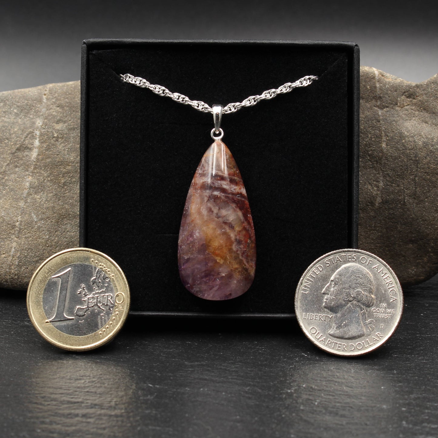 German Amethyst Pendant - Handmade