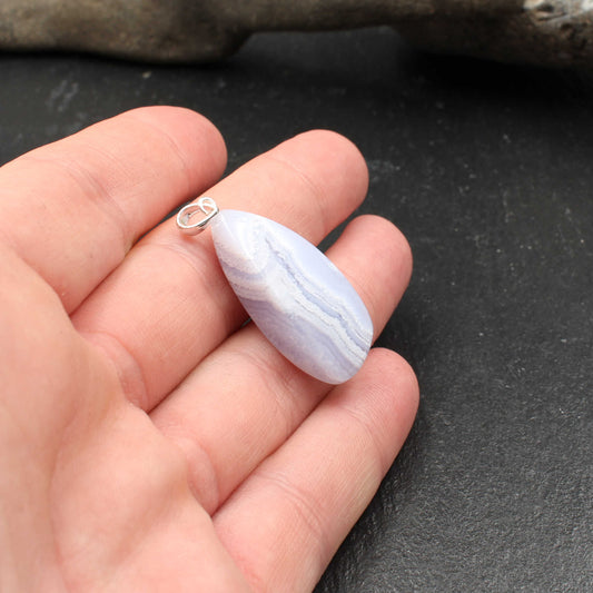 Blue Lace Achat Anhänger