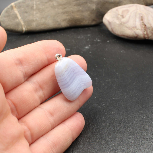 Blue Lace Achat Anhänger