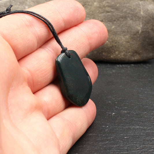 Heliotrop / Blutjaspis Anhänger