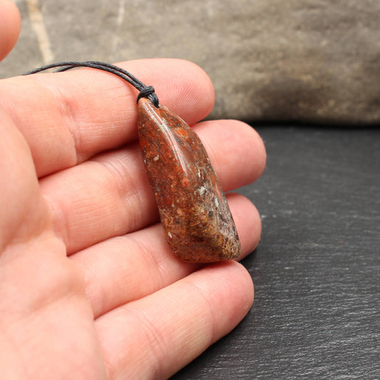 Red Jasper Pendant - Handmade