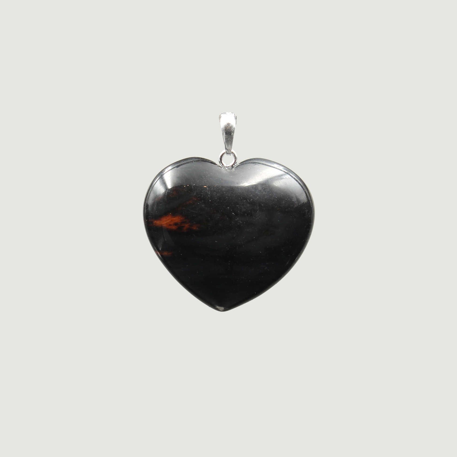 Mahagoni Obsidian Herzanhänger