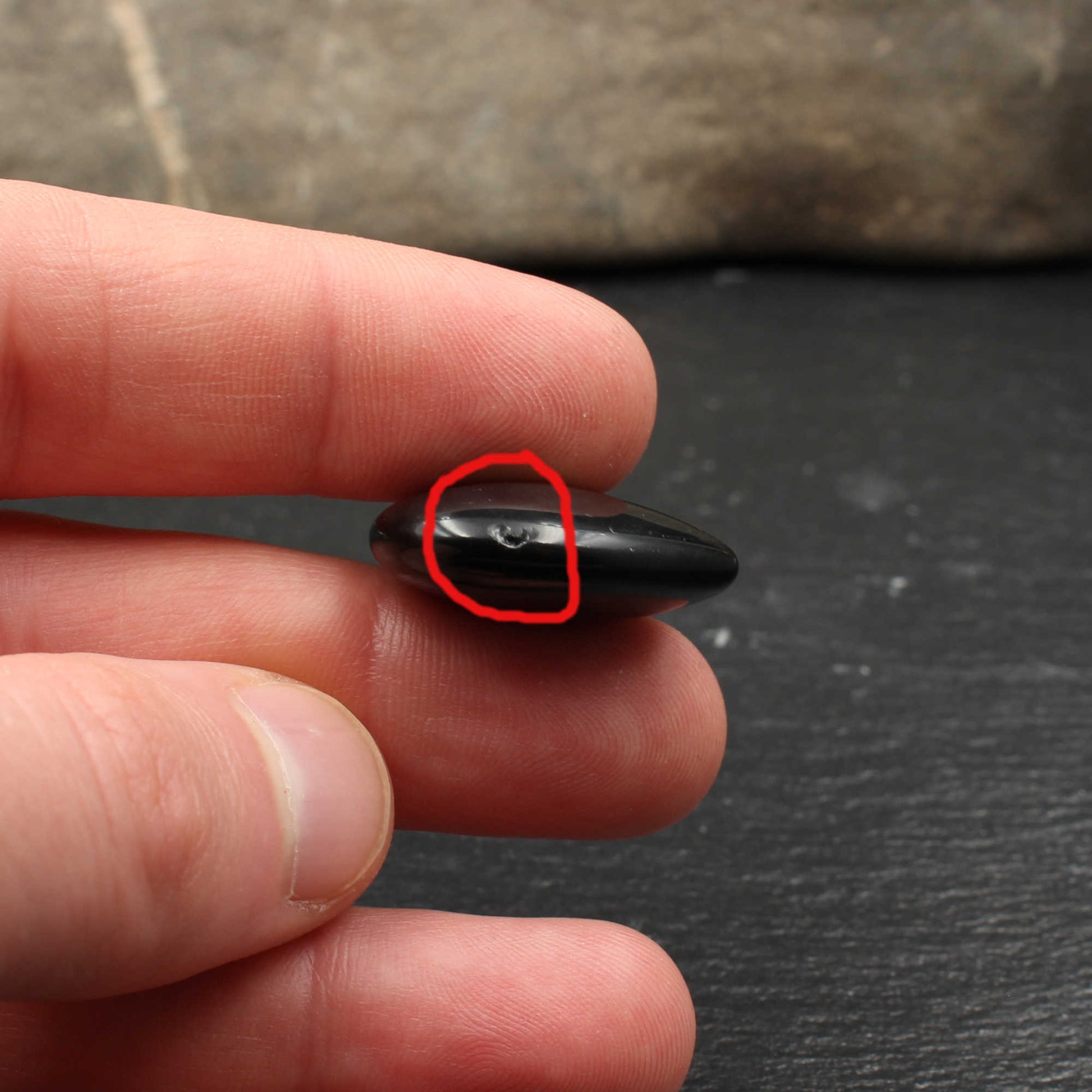 Mahagoni Obsidian Herzanhänger