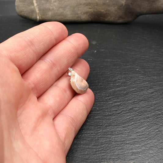 Rhein Achat Anhänger - Handarbeit