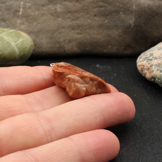 Rhein Achat Anhänger - Handarbeit