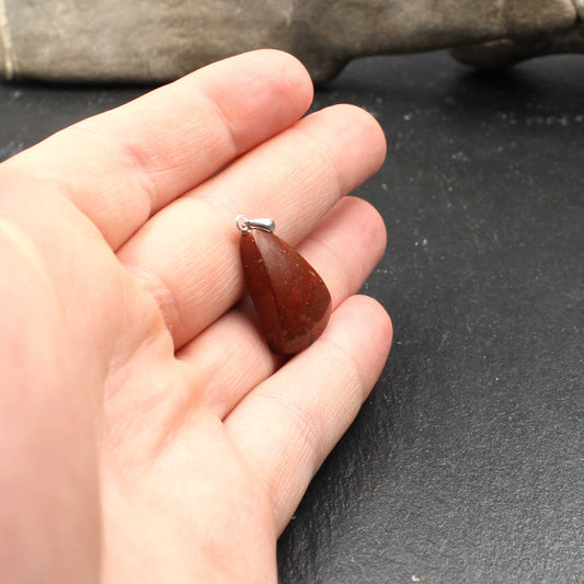 Rhein Jaspis Anhänger - Handarbeit