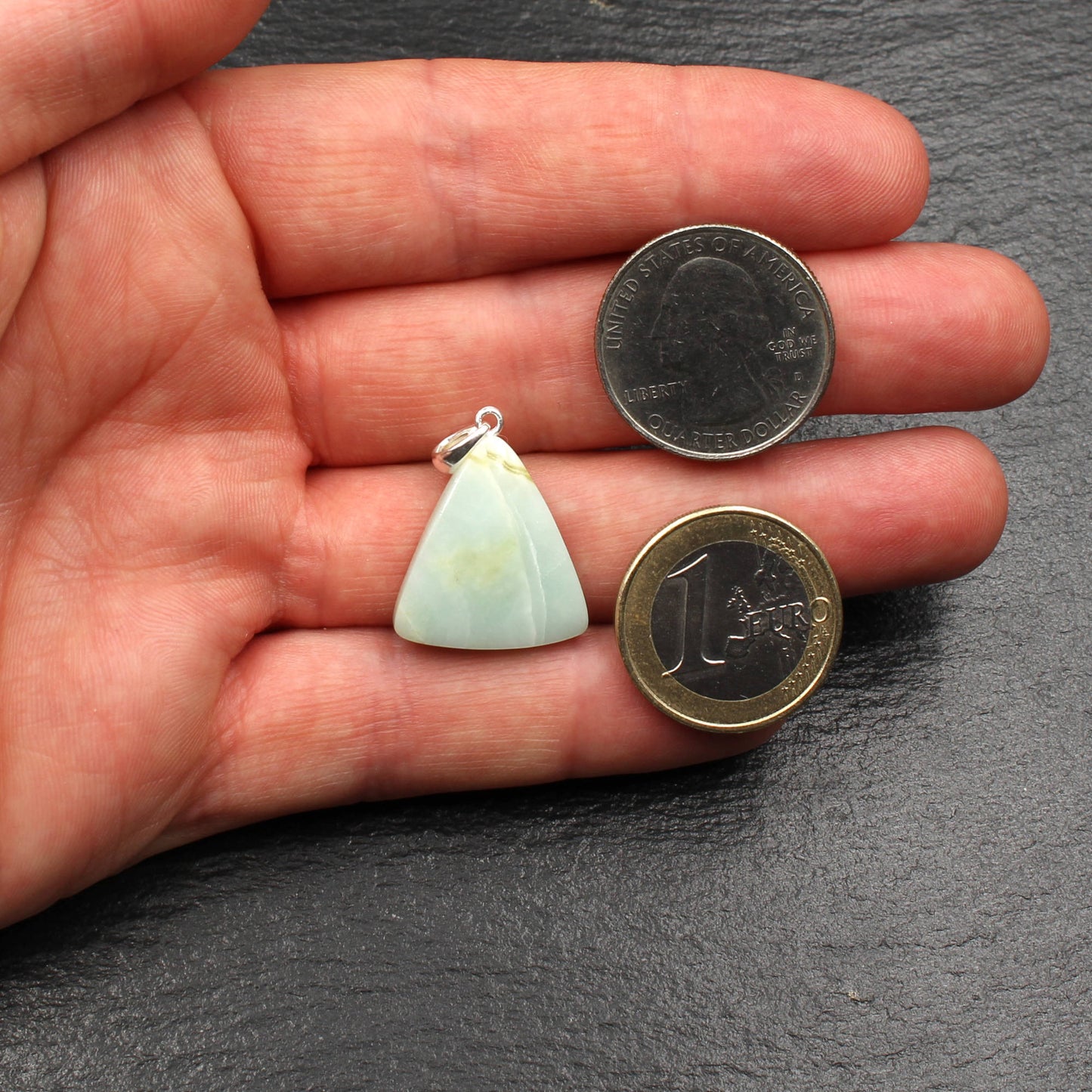 Schottischer Blauer Highland Marmor Anhänger - Handarbeit