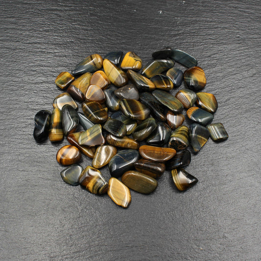 Tigerauge / Falkenauge Trommelstein Beutel (100g)