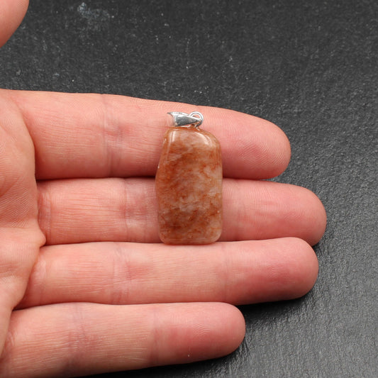 Rhein Quarz Anhänger - Rheinkiesel