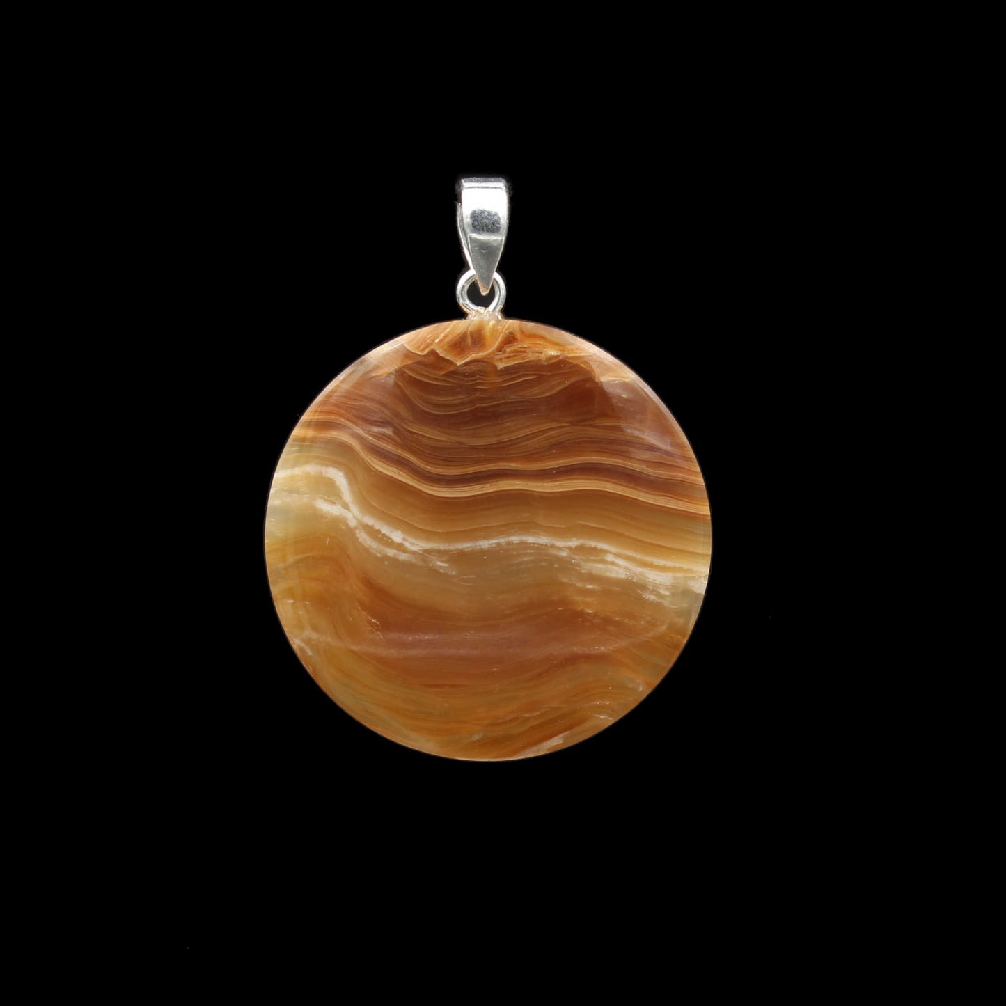 Aragonite / Calcite stalactite pendant - handmade