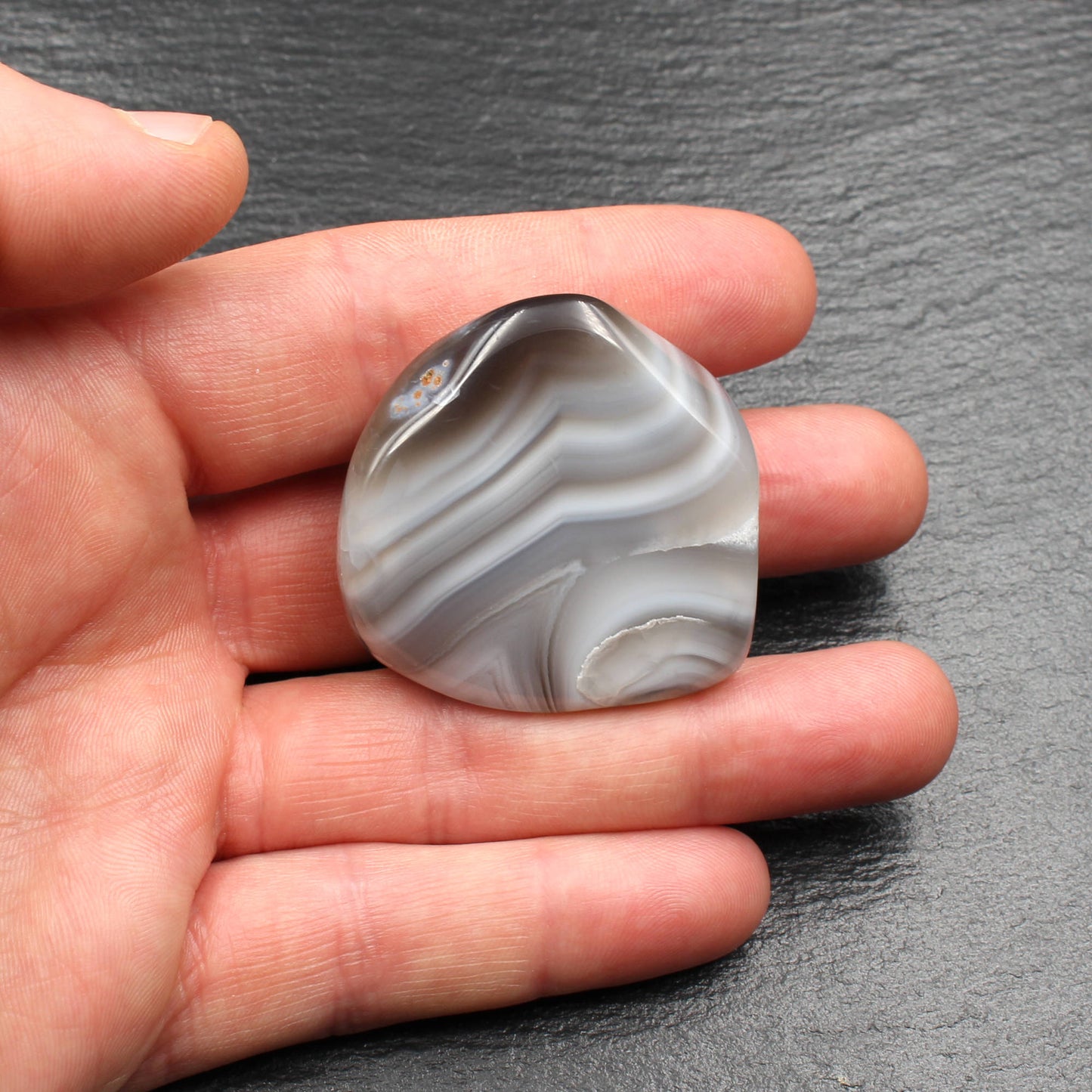 Polished Botswana Agate - Made in Germany