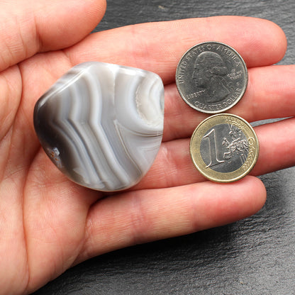 Polished Botswana Agate - Made in Germany