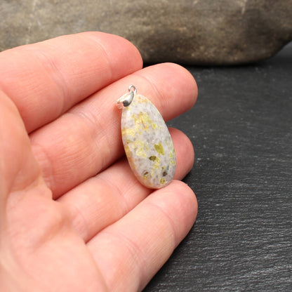 Scottish Iona Marble Pendant - Handmade