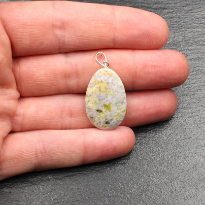 Scottish Iona Marble Pendant - Handmade