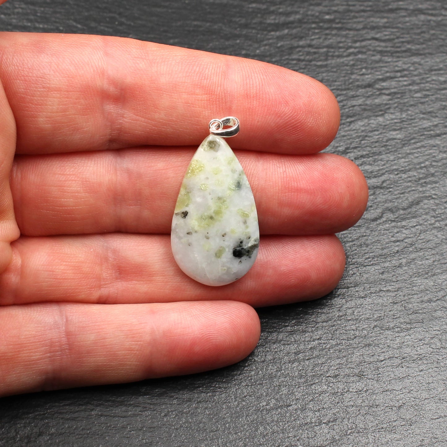 Scottish Iona Marble Pendant - Handmade