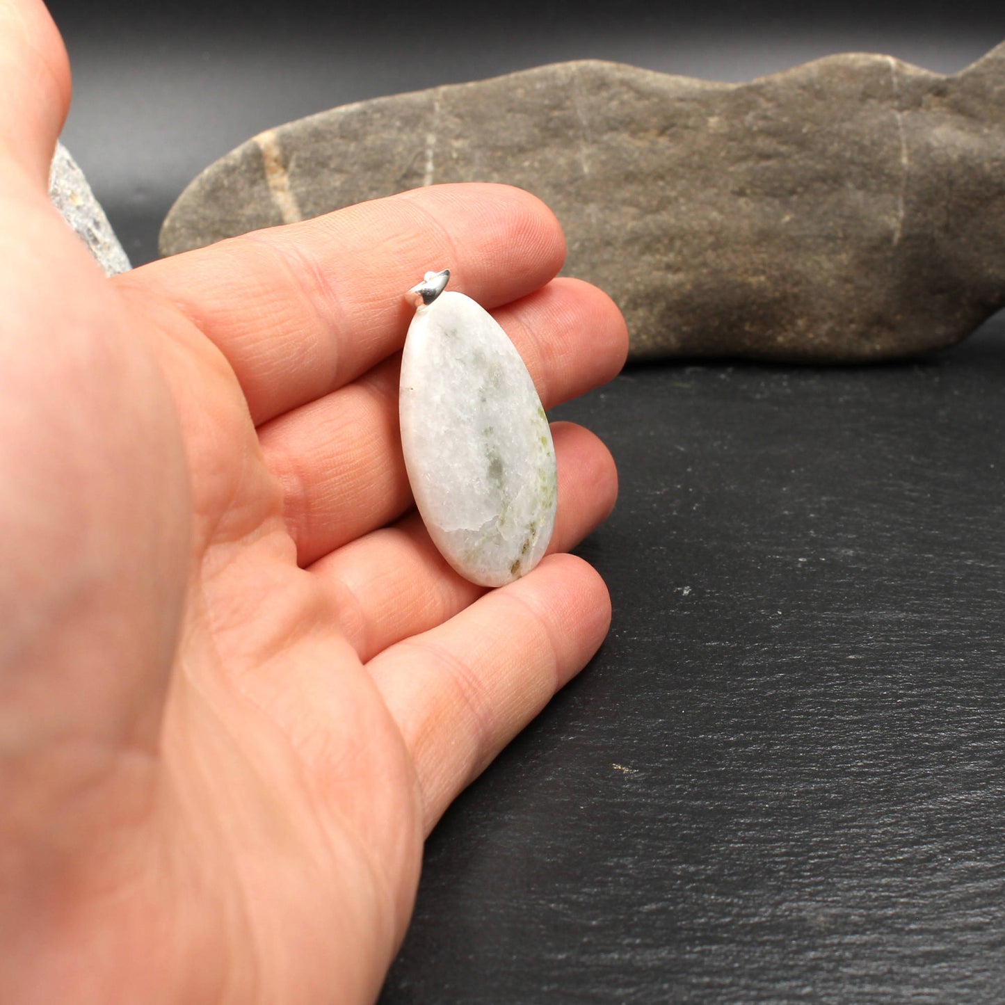 Scottish Iona Marble Pendant - Handmade