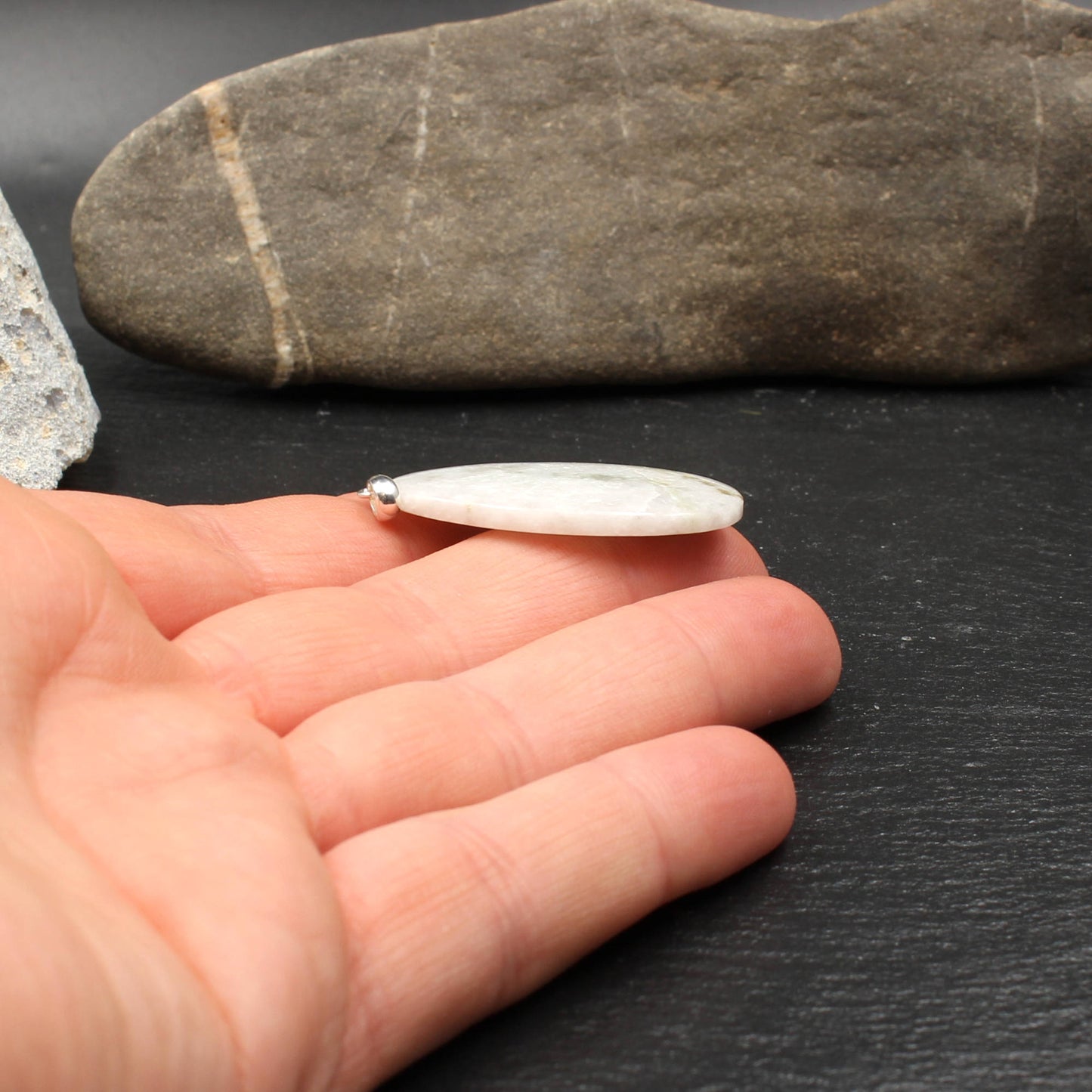 Scottish Iona Marble Pendant - Handmade