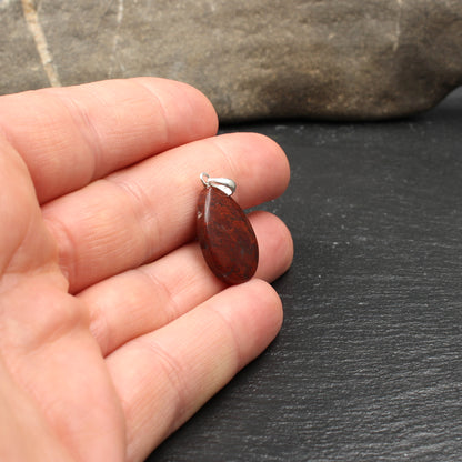 Scottish Red Jasper Pendant - Handmade