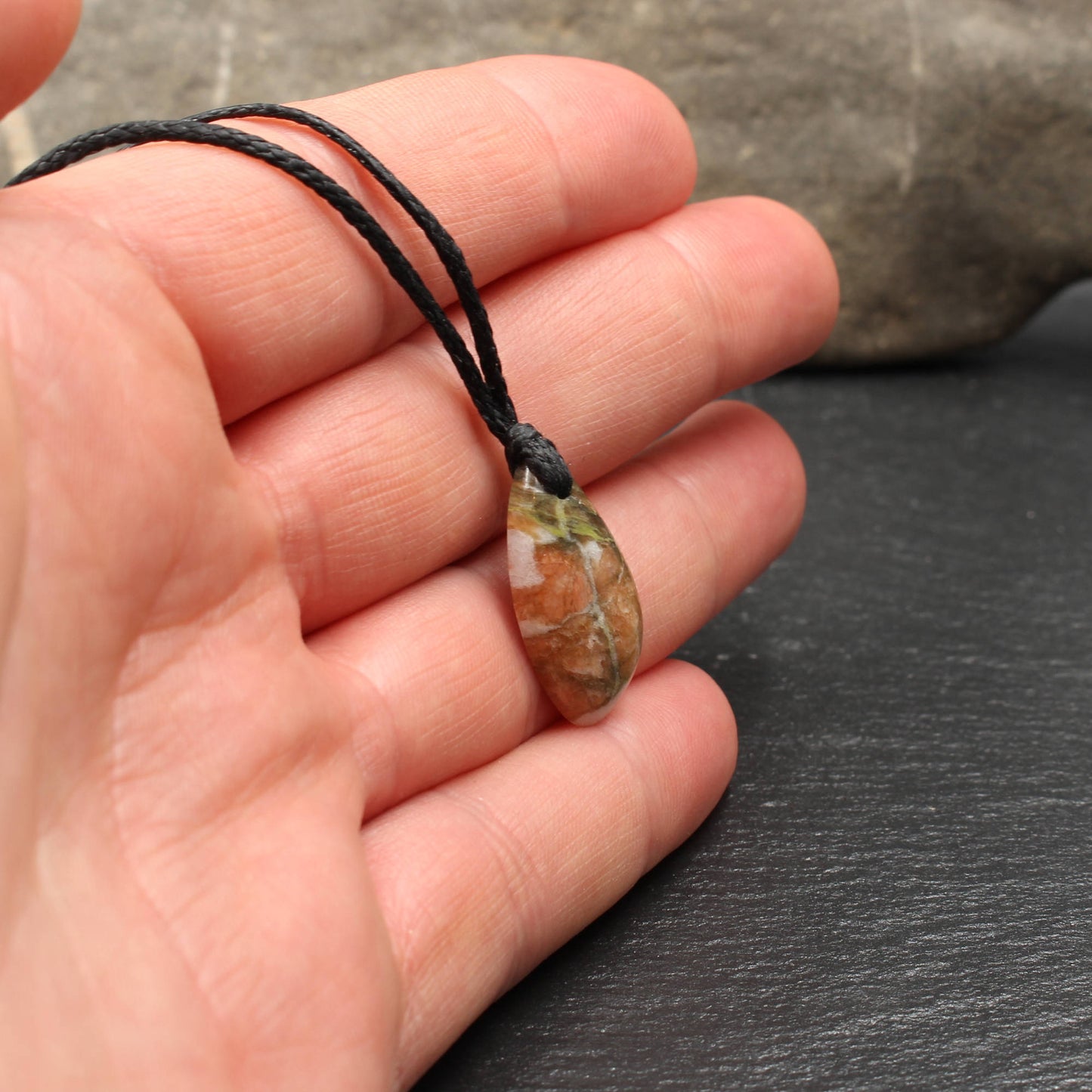 Scottish Lewisian Gneiss Pendant - Handmade