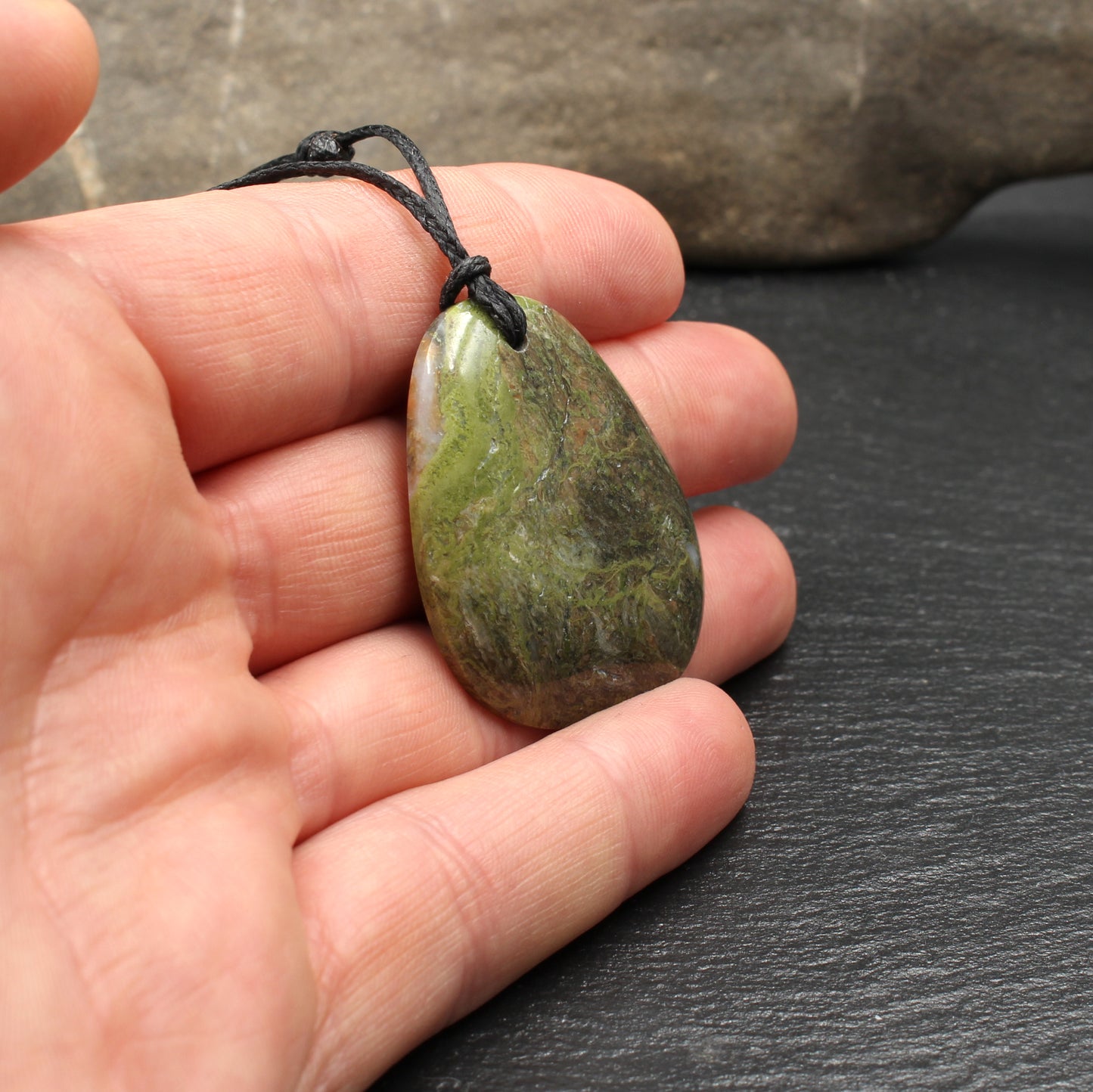 Scottish Lewisian Gneiss Pendant - Handmade